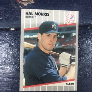 1989 Fleer 260 Hal Morris Outfield Baseball Card
